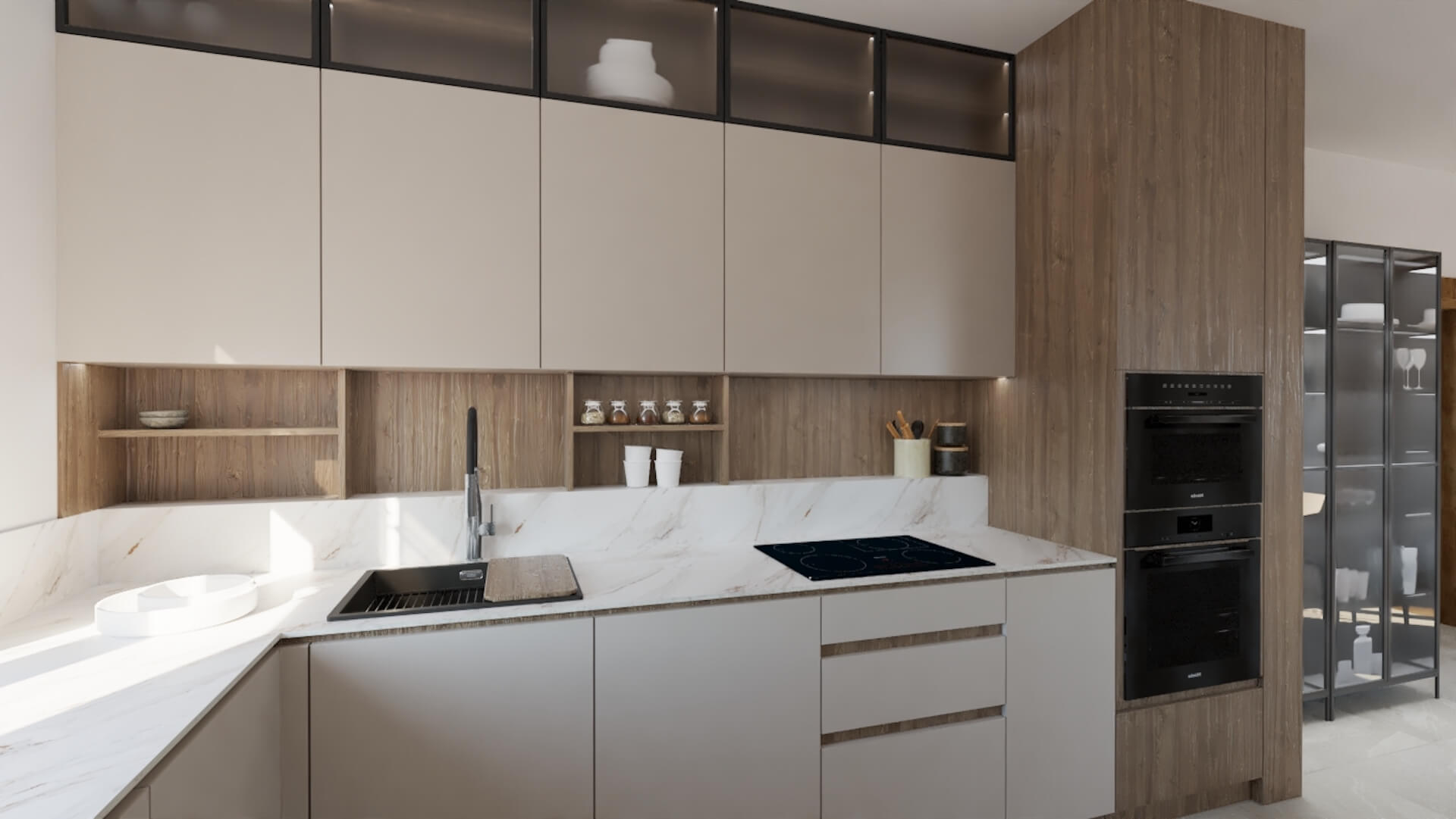 Návrh kuchyne s jedálňou, 2022