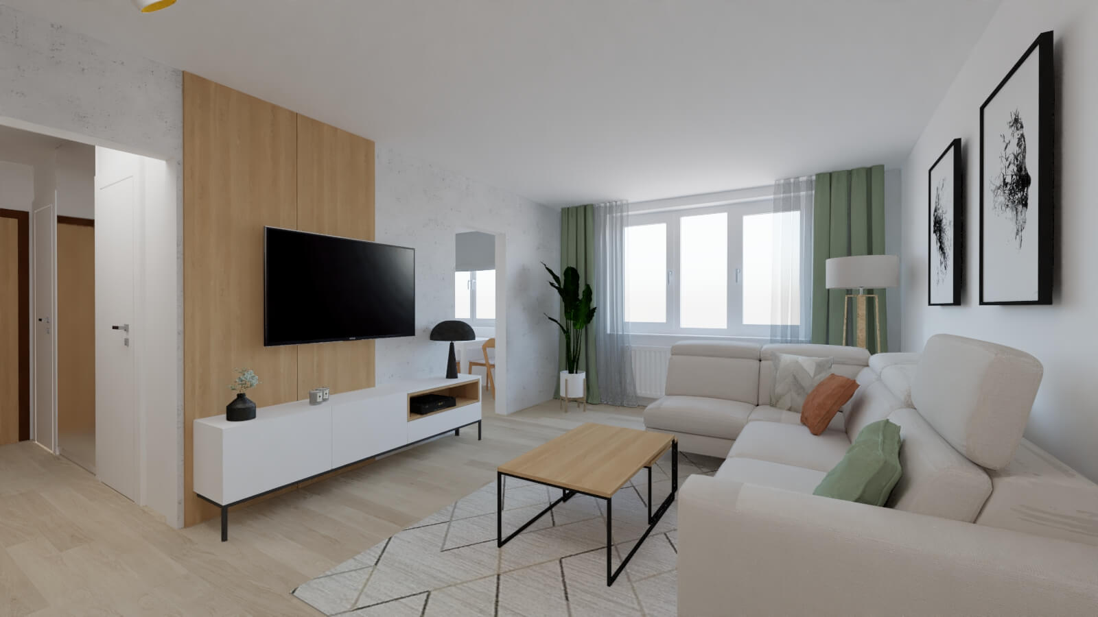 Kompletná rekonštrukcia 3-izbového bytu Južná trieda, Košice 2022